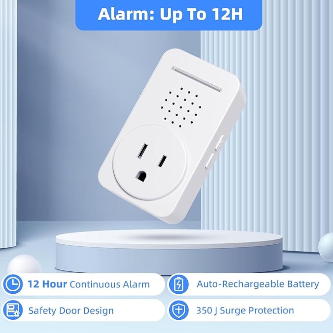 2 Pack Power Failure Alarm ，Power Loss Alarm