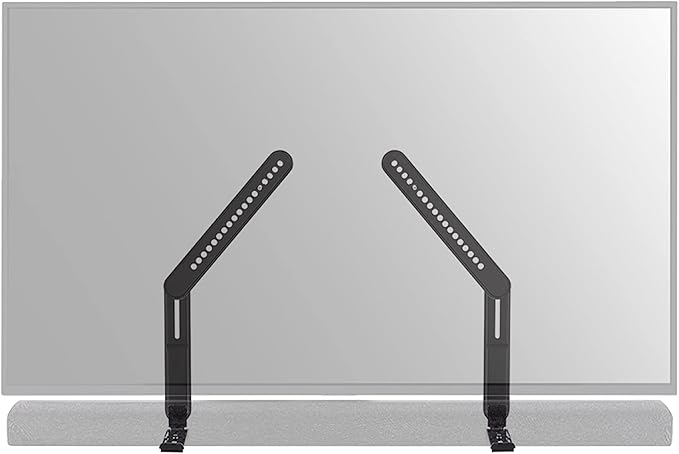 SANUS Universal Soundbar TV Mount Kit for Mounting Soundbars Under TV - Fits Most Sound Bars Up to 15 Lbs - Easy Install & Full Motion Capability - SOA-SBM2