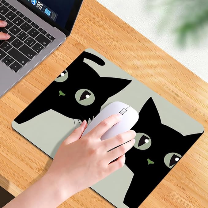 Cat Square Mouse pad, Texture, Waterproof, Anti Slip Rubber Base, Computer Mouse pad, Laptop Mouse pad