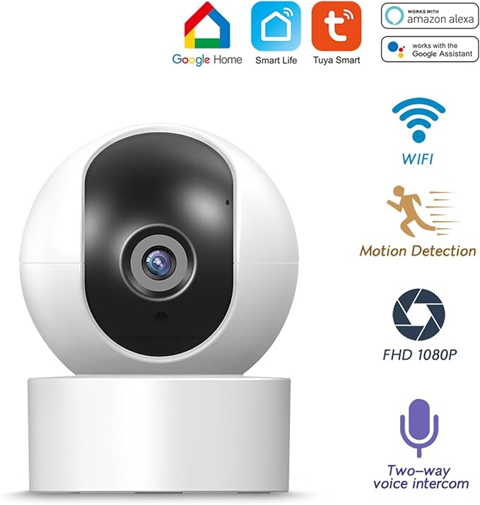 PGST WiFi Home Security Systems with 5MP HD Security Camera and 32GB Card,Wireless GSM 4G Burglar Door Alarm Systems,The Older SOS Button,Tuya App Control for Villa,Apartment,Pets,Kids Safety