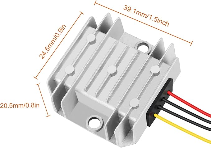 DC 24V Step Down to 12V 10A 120W Voltage Regulator Buck Converter DC-DC Reducer Power Converter Waterproof Module Transformer for Golf Cart Club Car