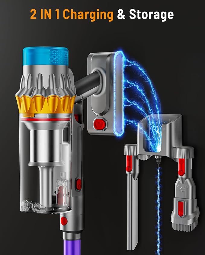 Cordless Vacuum Cleaner, 60KPA 75Min 650W Motor Powerful Vacuum Cleaners for Home, Self-Stand Cordless Stick Vacuum Rechargeable Anti-Tangle/LED Screen/1.8L Cup for Home Pet Hair/Carpet/Hardwood Floor