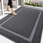 OLANLY Front Door Mat Outside 71x47, All-Season Heavy-Duty Rubber Doormat by OLANLY