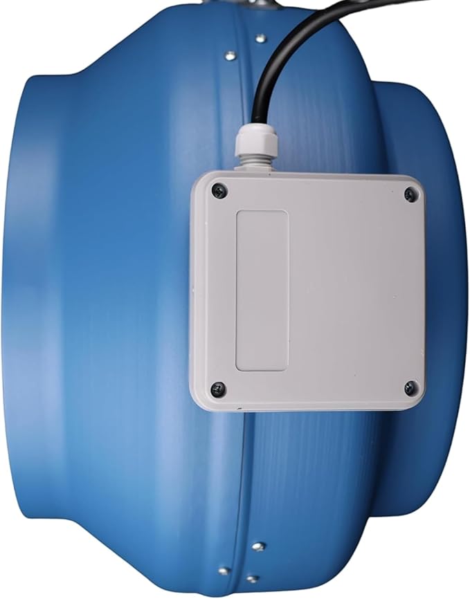VENTS-US VKM 305-12" Inline Duct Fan with Metal Casing (740 CFM) Boosts Airflow Through Long or Complex Duct Runs