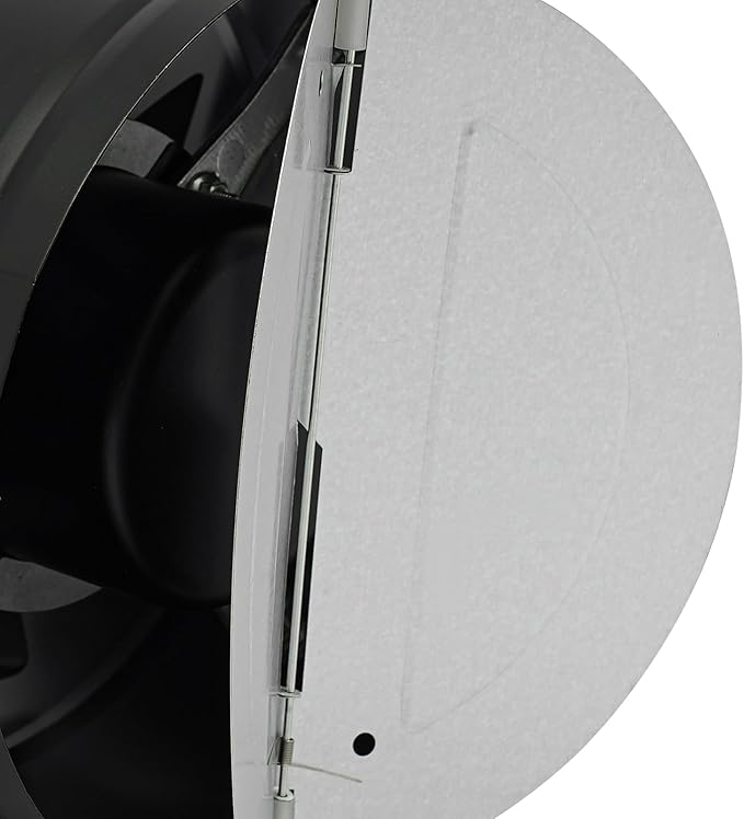 XUFOPLY 7.68 Inch Exhaust Fan, 110V 80W Wall Mounted Vent Fans 2600RPM Kitchen Bathroom Windows Fan Metal Extractor Fan for Attic, Garage, Window Ventilation (Black, 7.68 Inch)