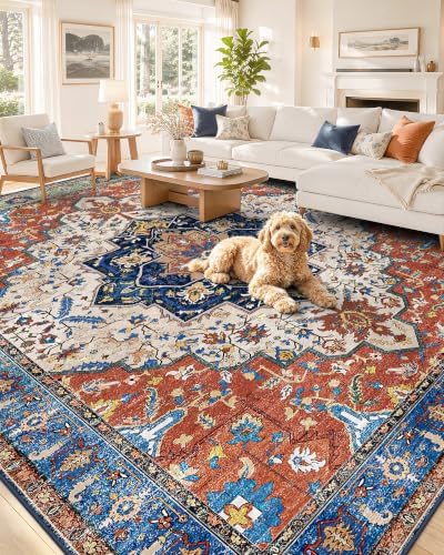 OLANLY 6x9 Washable Area Rug, Soft Non Slip Carpet for Bedroom Living Room by OLANLY