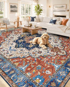 OLANLY 6x9 Washable Area Rug, Soft Non Slip Carpet for Bedroom Living Room by OLANLY