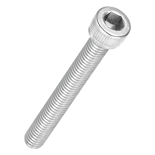 Kozelo 25pcs Socket Head Cap Screws - [M6-1 x 50mm] 304 Stainless Steel Allen Socket Drive for Electrical Motor 3D Printing Fan Engine Replacement Use, Silver