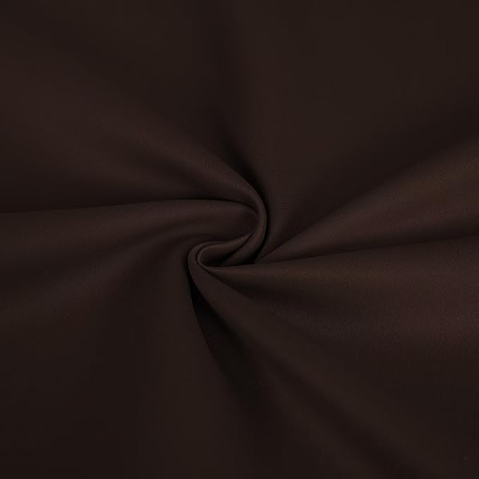 Blackout Curtains 108 Inches Long 2 Panels Set, Chocolate Curtains Thermal Insulated Room Darkening Drapes for Bedroom, Rod Pocket Light Blocking Drapes Living Room(52W × 108L, Chocolate)