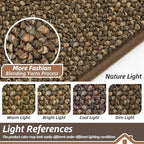 BEQHAUSE Dirt Trapper Door Mat 48" x 72", Non-Slip Washable Doormats, Brown - Image 5
