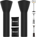 Skizem Outdoor Patio Heater Covers with Zipper,Upgraded 420D Oxford Fabric with PU Coating Material,100% Waterproof Windproof Anti-UV Snow-Poof,36 Months of Use (2 Pack 92'' H x 33" D x 19" B)
