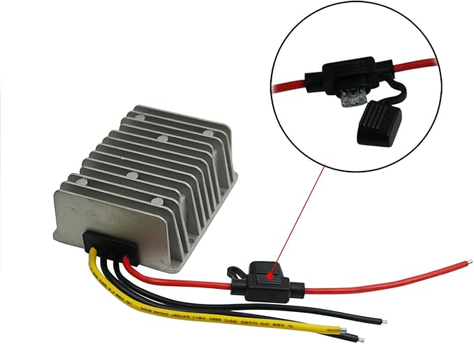 Proshopping Golf Cart DC Converter Regulator, 36V 48V Step Down to 12V 30A 360W Voltage Reducer, Big-Size DC/DC Power Supply Module Buck Transformer - for Golf Cart, Club car, forklifts, Car