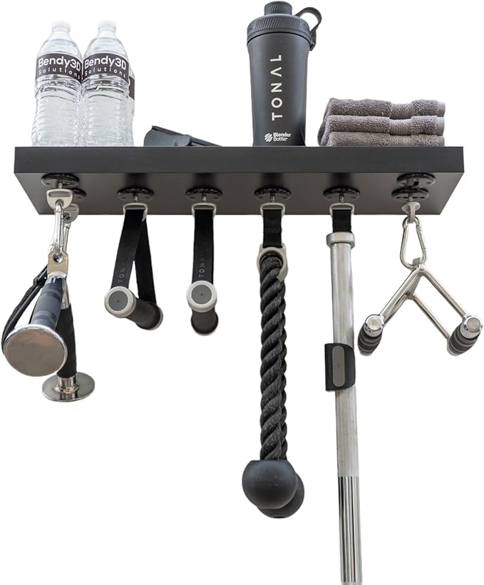 Bendy3D Solutions 24" Tonal Accessory Shelf - (Black, 24" Shelf - 6/8 Mounts)
