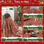Madane Christmas Area Rug 2x3, Red Entryway Xmas Carpet Holiday Decor - Image 7