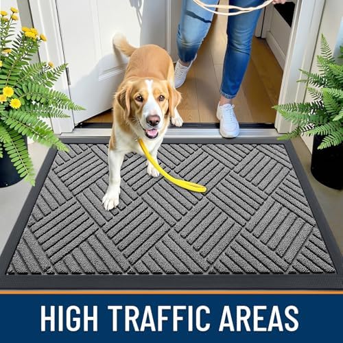 OLANLY Front Door Mat Outside Entrance 47x32, Waterproof Heavy-Duty Doormat - Image 6
