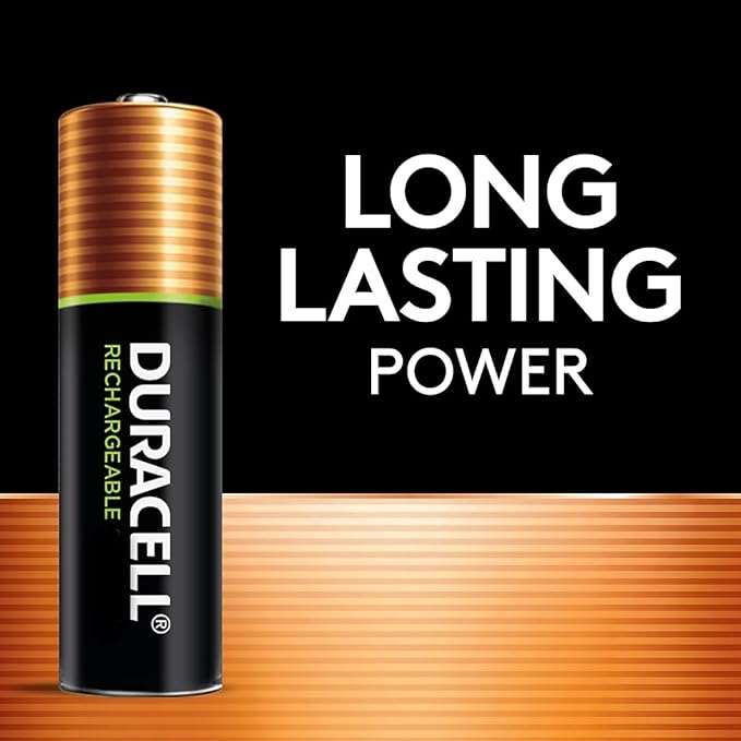 Duracell CEF27 ION SPEED 4000 Hi-Performance Charger, Includes 2 AA and 2 AAA NiMH Batteries