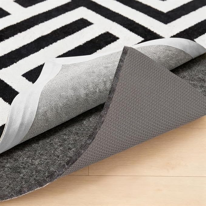 GORILLA GRIP Felt and Natural Rubber Stay in Place Slip Resistant Rug Pad, 1/8in Thick, 5x7 FT Protective Padding Under Area Rugs, Cushioned Gripper Pads, Carpet Runners, Hardwood Floors Protection