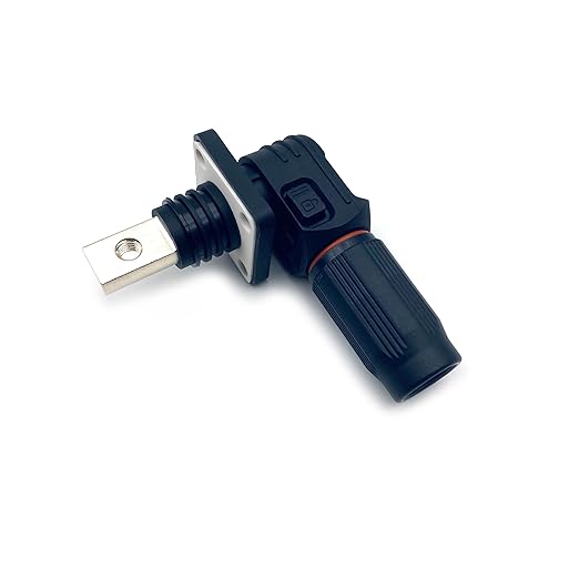 70A-120A 1000V Battery Energy Storage Connector, 10-25mm² High Current Connectors Quick Plug Terminal Black Right Angle Plug and Socket IP67 Waterproof Power Adapter Threaded Wiring