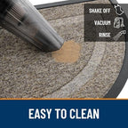OLANLY Half Circle Front Door Mat Outside 33x21 All-Season Rubber Doormat - Image 5