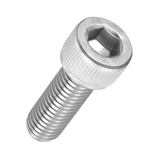 Kozelo 6pcs Socket Head Cap Screws - [M10-1.5 x 30mm] 304 Stainless Steel Allen Socket Drive for Electrical Motor 3D Printing Fan Engine Replacement Use, Silver