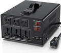 4000W Voltage Converter Transformer Step Up 110V/120V to220V/240V or Step Down 220V to 110V AC Power Converte, Circuit Breaker Protection, 3 US sockets, 3 Universal sockets, LCD Display