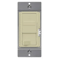 TOPGREENER Digital Dimmer Switch for 200W Dimmable LED/CFL Lights, Single Pole/3-Way LED Slide Dimmer, Neutral Wire Not Required, UL Listed, TGSDS3-I, Ivory, 1 Pack