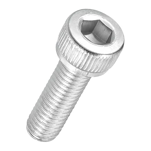 Kozelo 50pcs Socket Head Cap Screws - [M5-0.8 x 16mm] 304 Stainless Steel Allen Socket Drive for Electrical Motor 3D Printing Fan Engine Replacement Use, Silver