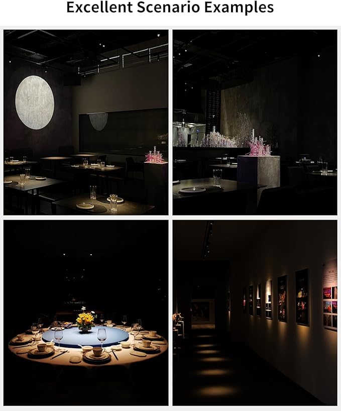 Gpaillumic LED Track Lighting Heads Compatible with H Type 3-Wire Rail Ceiling Spotlight for Indoor Cafe Bar Dining Room Restaurant Lighting