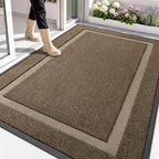 OLANLY Front Door Mat Outside 71x47, All-Season Heavy-Duty Rubber Doormat by OLANLY