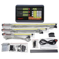 26" 30" 12" DRO 3 Axis Digital Readout 5um Precision Linear Glass Scale 650mm+750mm+300mm Travel Length for for Drill/EDM/Milling/Grinding/Lathe Machine.