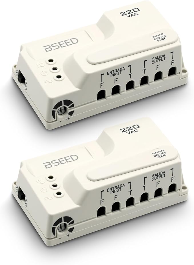 BSEED Wiring Surge Protector, Adjustable Voltage,Power Suppressor Protector with Protected Light Indicators for Refrigerator/TV/Air Conditioning/Computer and Other Home Appliances, 220V 3520W-2Pack