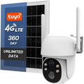 MOES 4G LTE Cellular Security Camera with 360-Day Unlimited VSIM Data, No WiFi Security Camera Solar Powered, Remote Monitoring, Motion Sensor, 2K Wireless Outdoor Surveillance, 360° Viewing