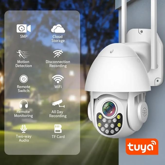 PGST Home Alarm System with T21W HD 5MP Security Camera,Wireless Home Security System with Door Alarm Sensor,Motion Detector,SOS Button,APP Instant Alerts for Villa,Apartment,Kids Safety,Pets