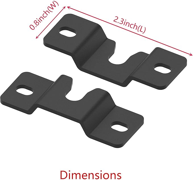 JINGer Sound Bar Wall Mount Brackets for VIZIO Sound BarSoundbar Mounting Bracket for VIZIO SoundBar SB3851C0SB3630E6SB3621nF8MSB4551D5 Speaker with Wall Mount Screws Black