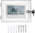 Young Dance Universal Thermostat Lock Box with Key,Clear Large Thermostats Guard for Thermostat on Wall,Thermostat Cover Fits Thermostats 6.5" H x 4.72" W x 1.97" D or Smaller (1 Set)