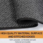 SUMLANS Kitchen Mats Set of 2 PCS for Floor, Washable Non Slip Rugs, Black - Image 4