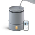 BLUEAIR Room Humidifier - DreamWell - 48Hr Top-Fill Mist-Free InvisibleMist Technology Aroma Stone for Essential Oils and Soothing Mood Lighting - Quiet Operation for Bedroom and Home Use, Grey