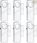 Security Door Window Alarm, 90DB Wireless Sensor Door Window Burglar Alarm, Door Alarms for Kids Safety, Easy Installation Doorbell Alarms for Office House Window Pool (6 Pack)