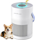Air Purifer for Home, True HEPA Air Purifier for Bedroom, Air Cleaner for Pet Dander, Quiet Sleep Mode, Portable Air Purifier for Office, Odor, Dust, Smoke