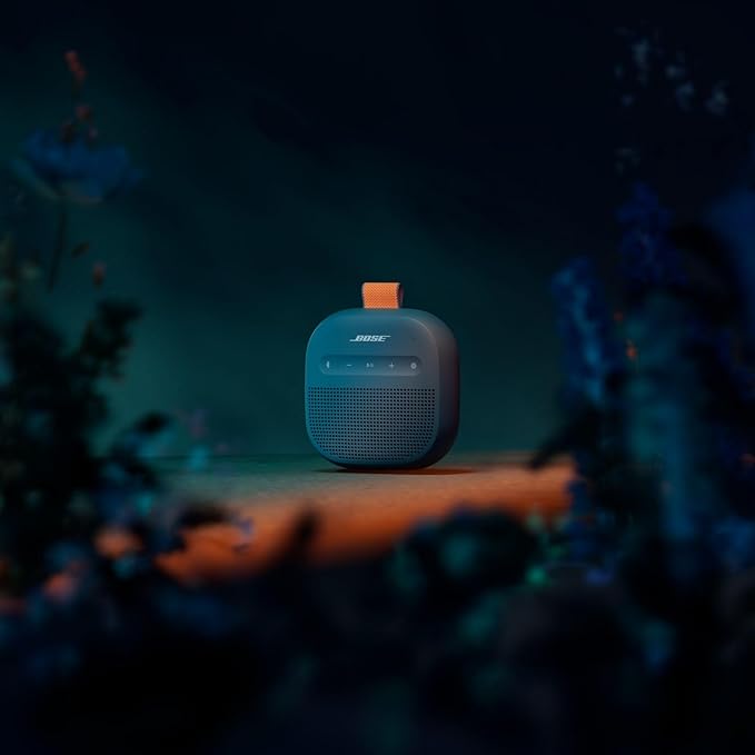 Bose New SoundLink Micro Portable Bluetooth Speaker (2nd Gen), Wireless Outdoor Speaker, Up to 12 Hours Battery Life, Waterproof and Dustproof, Twilight Blue - Limited Edition Color