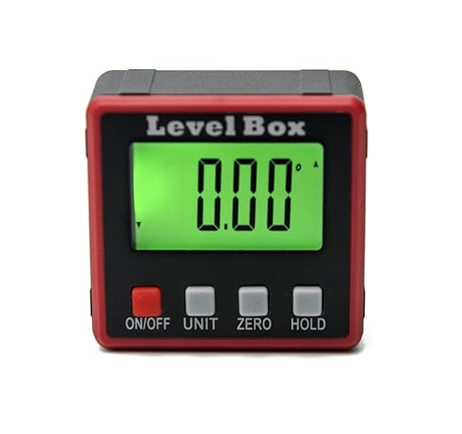 Digital Angle Gauge Level Box Protractor,Saw Accessories with Magnetic Base Calculating for Automobile/Building/Masonry/Carpentry Digital Display Goniometer, inclinometer, Electronic Goniometer
