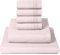 Mellanni Queen Sheet Set - 6-Piece Iconic Collection Bedding, (Including 4 Pillowcases), 16-Inch Deep Pocket, Easy Care, Extra Soft, Cooling Sheets, Brushed Microfiber - Blush Pink