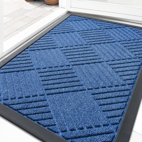 OLANLY Front Door Mat Outside Entrance 33x21, Waterproof Heavy-Duty Doormat by OLANLY
