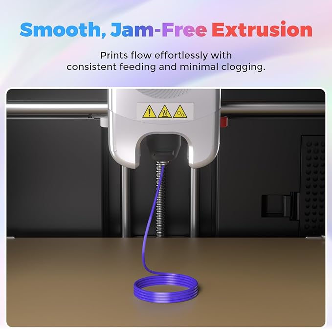Flashforge 3D Printer Filament Silk PLA 1.75mm 1kg Spool-Dimensional Accuracy +/- 0.02mm (Blue)