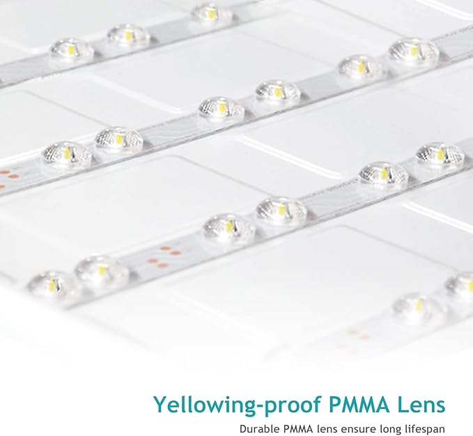 VocgoUU 1x4 LED Flat Panel Light 5000K 4000K 3000K - 1x4 LED Troffer Drop Ceiling Light Fixture, 0-10V Dimmable, 100-277V, ETL Listed, 8 Pack