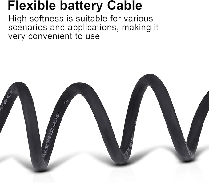Shirbly 2/0 Gauge Battery Cable,30FT Black 2/0 AWG Pure Copper Wire Welding Cable, for Automotive, Battery, Solar and Generator, Standard USA OFC Wire