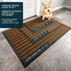 ubdyo Extra Durable Door Mat Outside Entrance (47" x 32", Bright Brown) - Image 3