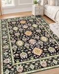 OLANLY 4x6 Washable Area Rug, Soft Non Slip Carpet for Bedroom Living Room by OLANLY