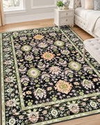 OLANLY 4x6 Washable Area Rug, Soft Non Slip Carpet for Bedroom Living Room by OLANLY