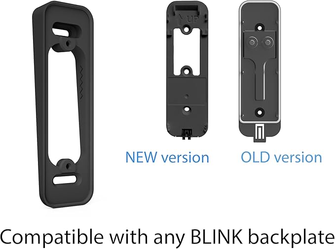 Hidden River Lab Angle Wedge Mount for Blink Video Doorbell (1st Generation) – Plastic Mounting Bracket Only (No Doorbell Included) – White